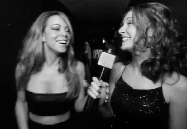 Tabitha Soren interviewing Mariah Carey for MTV News.
(Courtesy of Tabitha Soren)