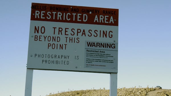 Sign at Area 51 (Photo by Barry King/WireImage)