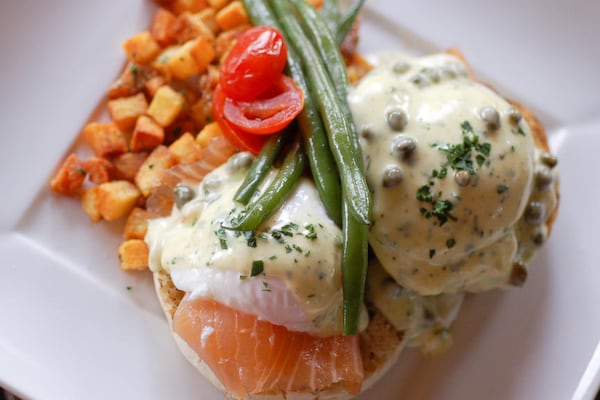  Smoked Salmon Eggs Benedict from Canoe. Photo courtesy of Canoe.