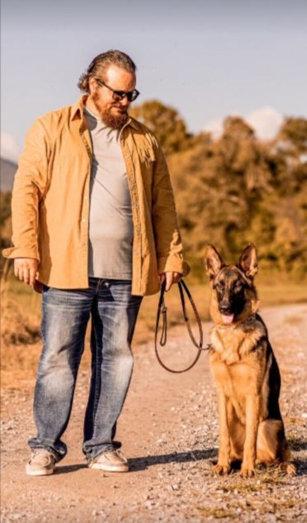 Dog trainer Jacob Weaver of Altamaha Canine Consulting in Wayne County. Courtesy photo