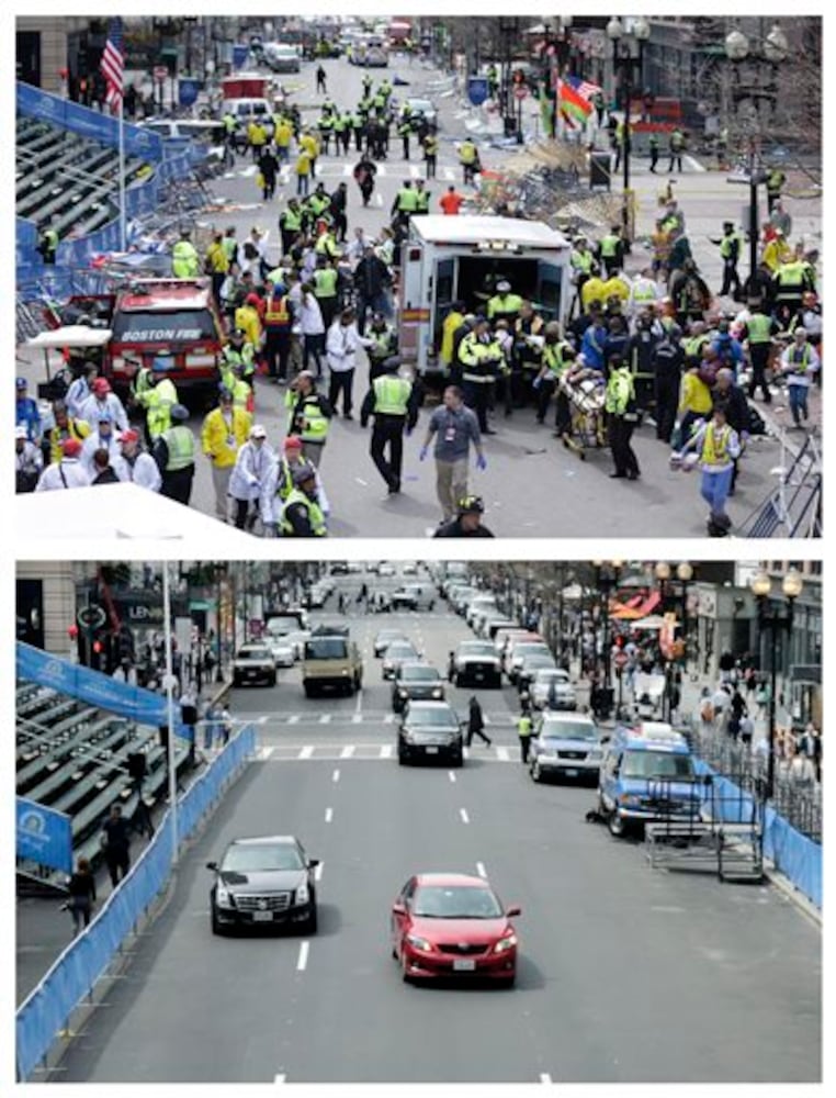 Boston Marathon bombing then and now