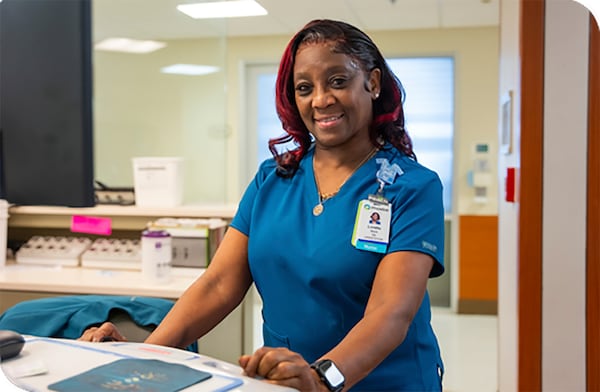 Loretta Mack, 69, is starting her nursing career at Phoebe Putney Memorial Hospital.
Credit: Phoebe Putney