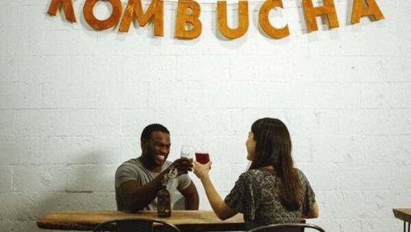 While it may start being open later when its brewer neighbor gets established, for now, it's daytime dates only at Golda Kombucha's taproom, Cultured South.