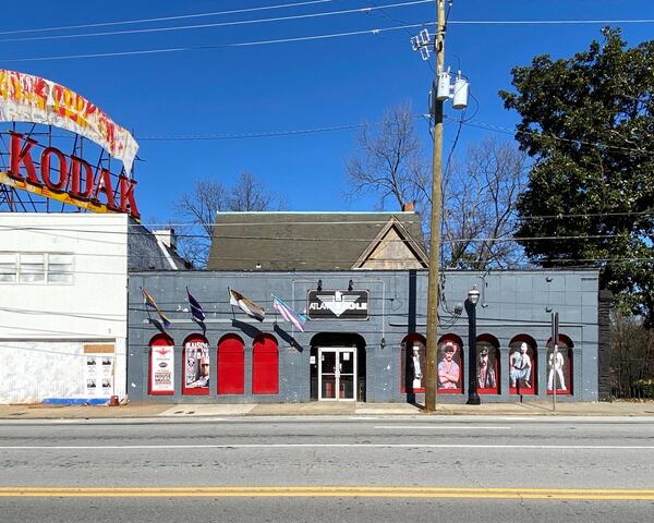 The Kodak building and the gay nightclub The Eagle are two adjoining structures on Ponce de Leon in Midtown Atlanta that are in danger of demolition. Both serve as examples of mid-century commercial architecture. Both began as residences (from 1898 and 1905) that were converted for commercial use. Courtesy of Charles Paine