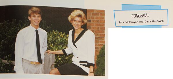 Jack McBrayer was voted "most congenial" among the Heritage High School Class of 1991 yearbook "senior superlatives." HERITAGE HIGH SCHOOL 1991 YEAROOK