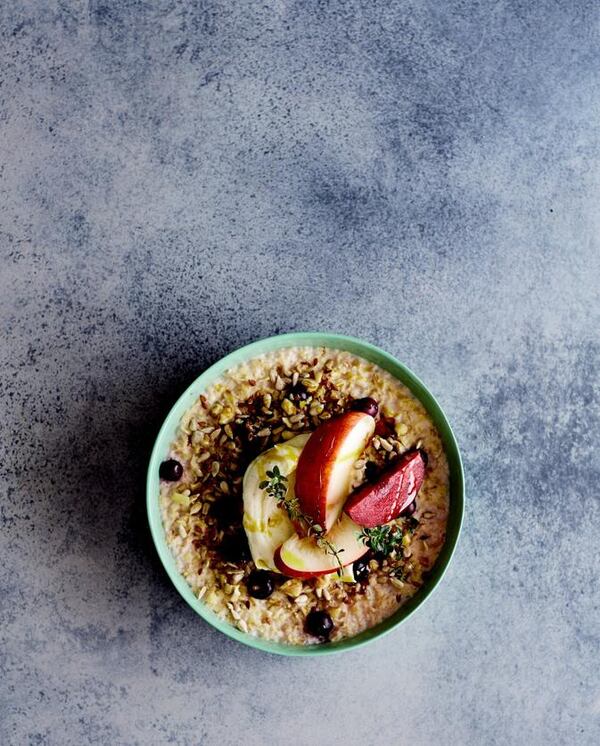  Baked Oatmeal With Lemon Thyme and Ricotta. Photo by Adriene Hughes