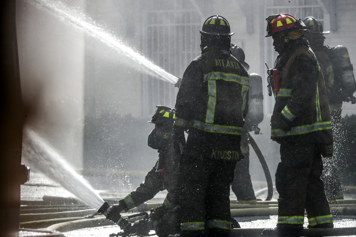 A raging fire at the Buckhead Saloon on Monday morning shut down a portion of Roswell Road for several hours.
