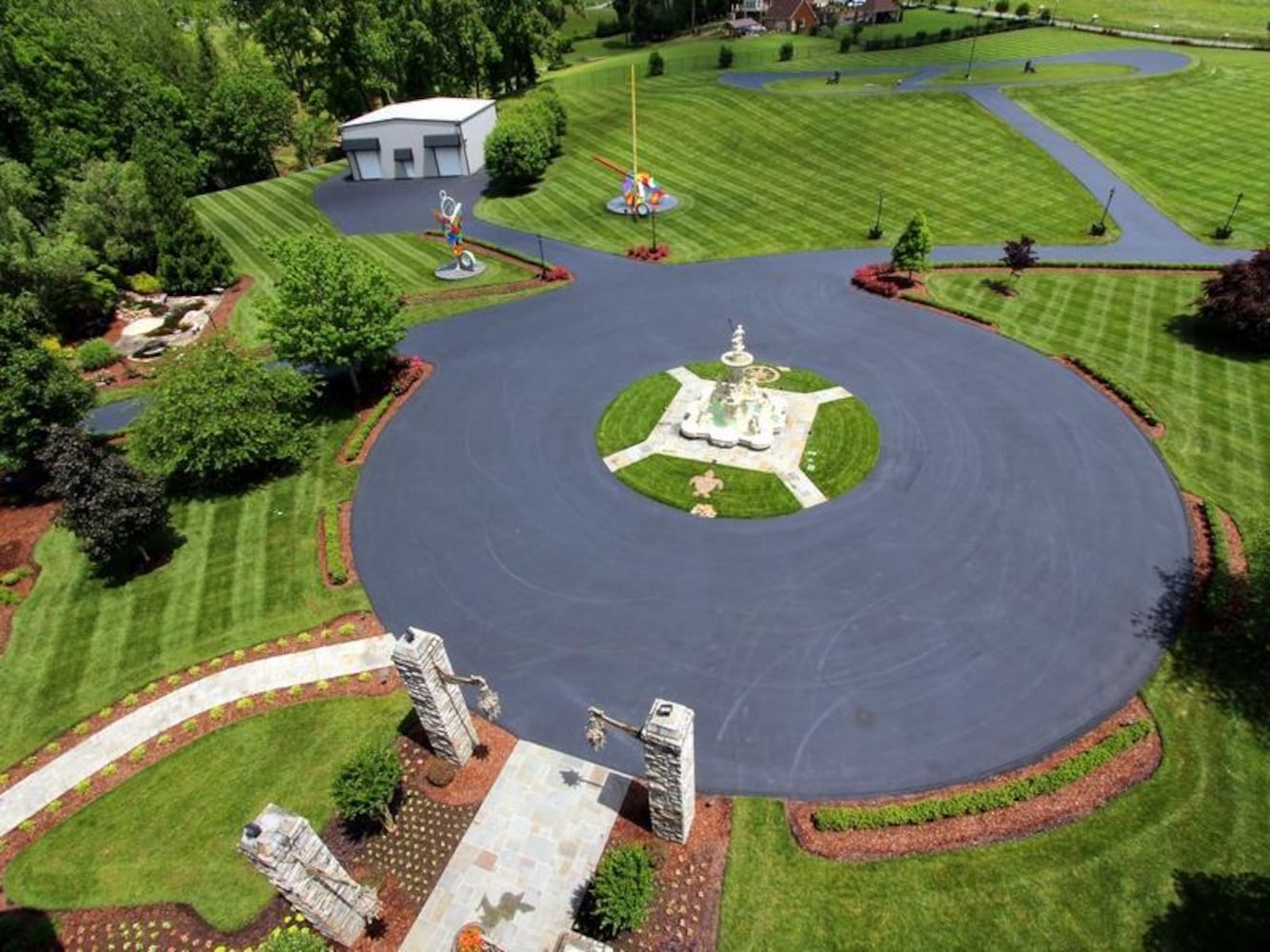 Home includes 14-car garage, model of Bristol Motor Speedway