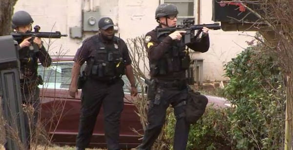 Atlanta police respond to a home on Linam Avenue. Police said a teenager was killed at the home Saturday.