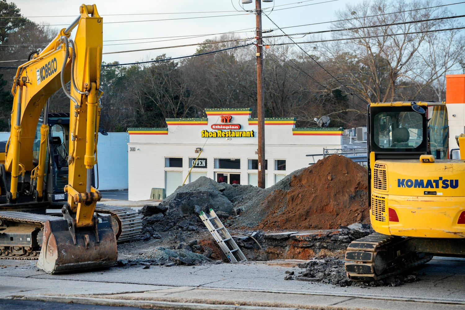 DeKalb broken water main Jan. 15, 2025