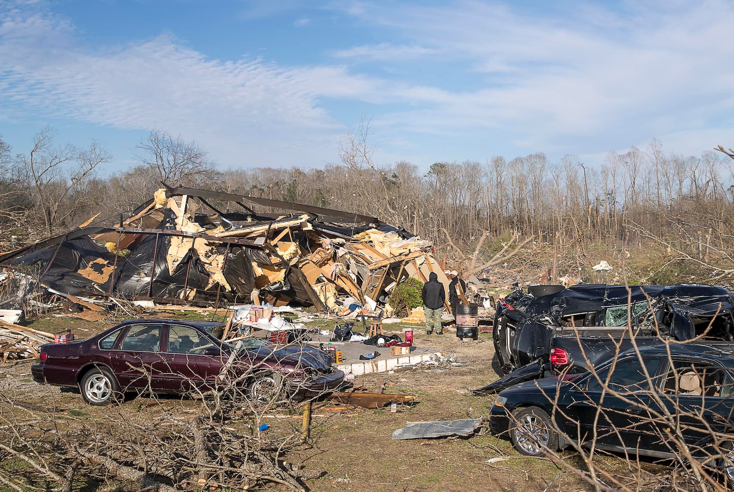 Photos: Tornado and wind damage in Georgia and Alabama