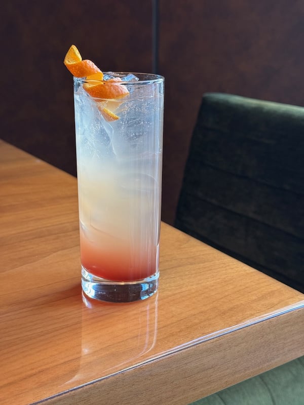 The Office Bar in Epicurean Atlanta has a monthly zero-proof featured pour like the Heater, made with nonalcoholic pineapple liqueur, ginger and habanero. (Courtesy of the Office Bar)