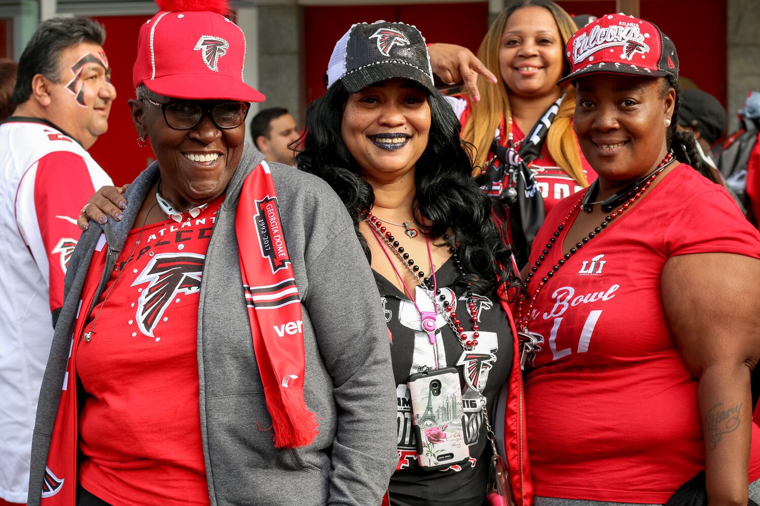 Falcons fans in Houston