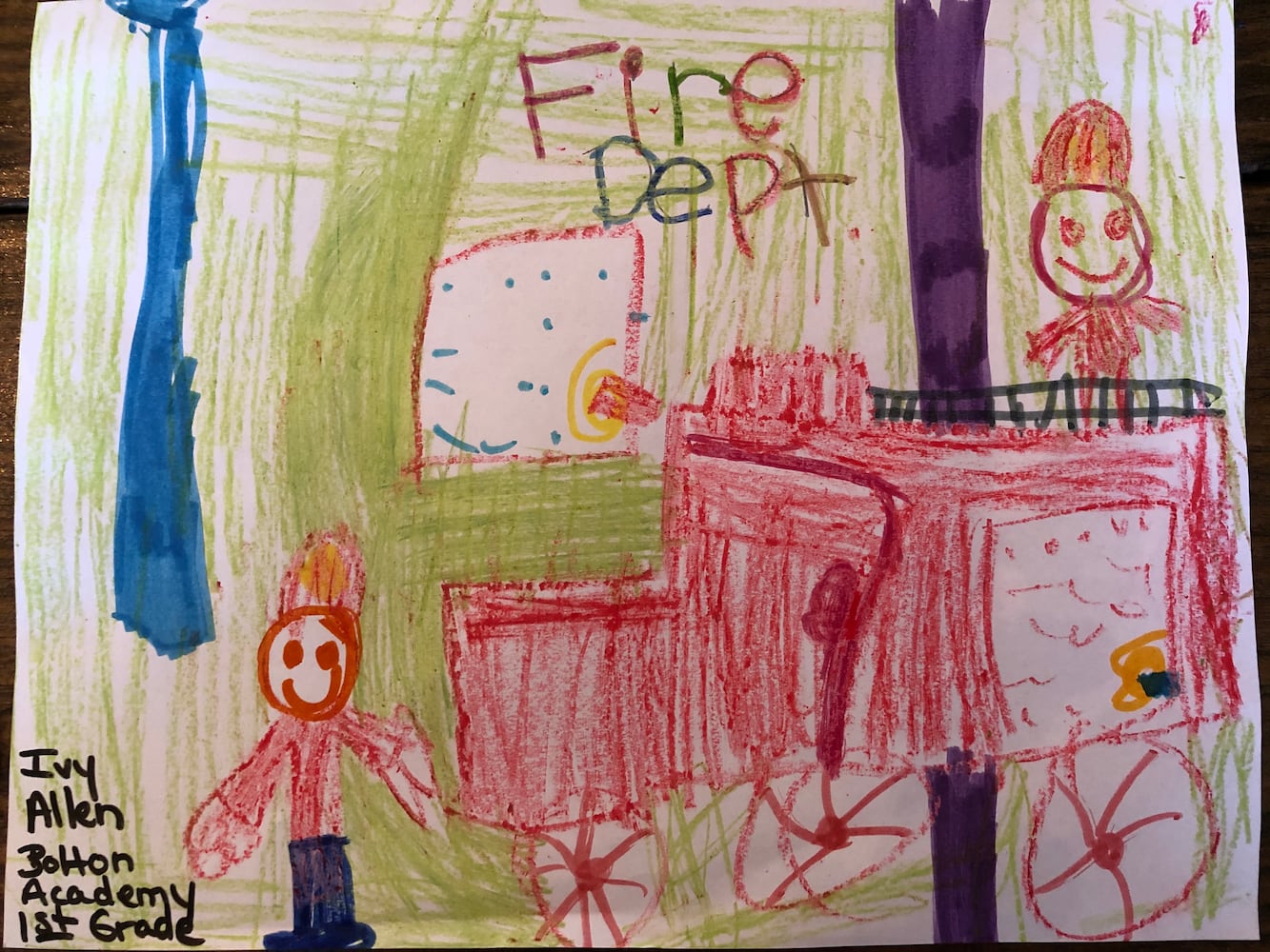 Art from the Heart: Kids thank front-line public safety workers