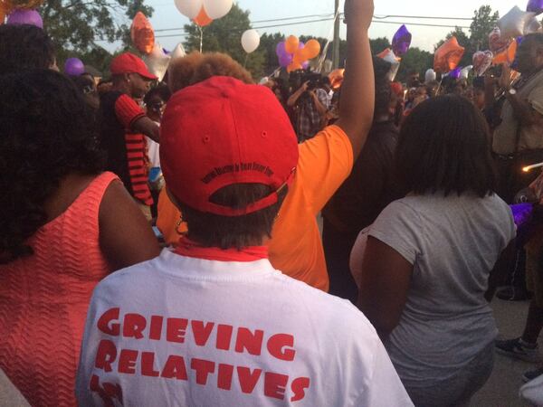 Betty Maddox, who started the group Grieving Relatives after her son was shot to death a generation ago, attended a memorial on Wednesday, Sept. 18, 2019, for three teens killed in Conyers on Monday, Sept. 16, 2019. Photo by Bill Torpy