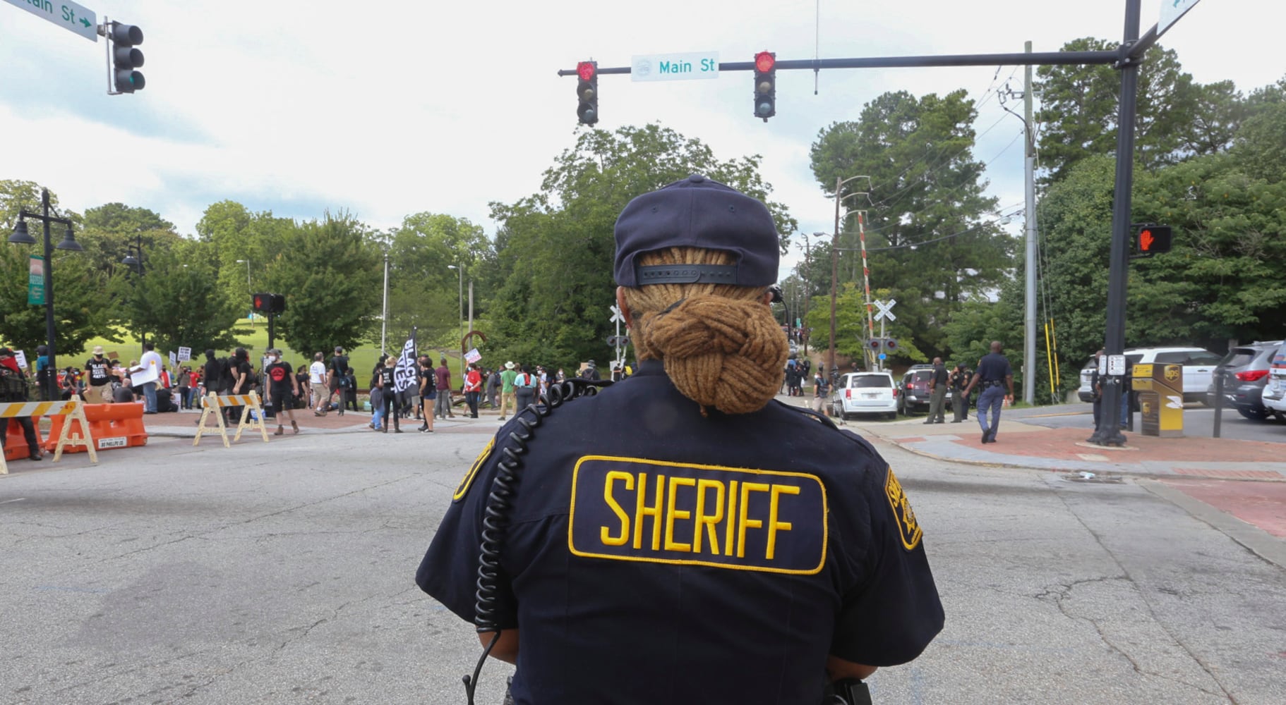 Stone mountain protest