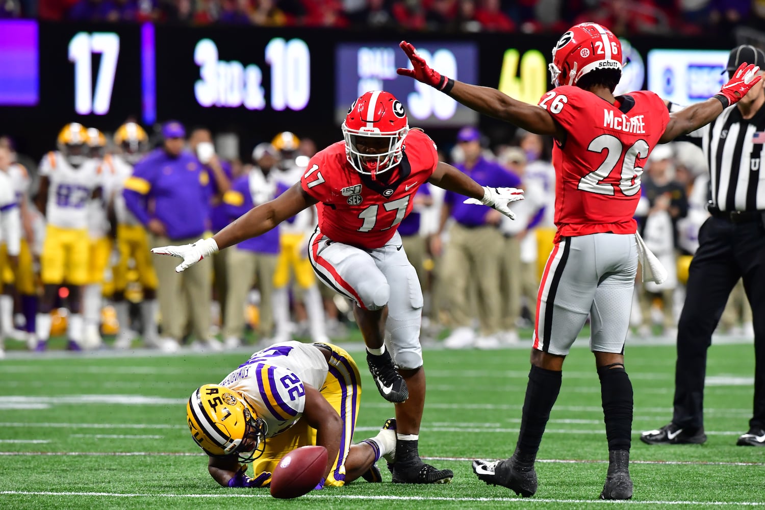 Photos: Bulldogs battle Tigers in SEC Championship game