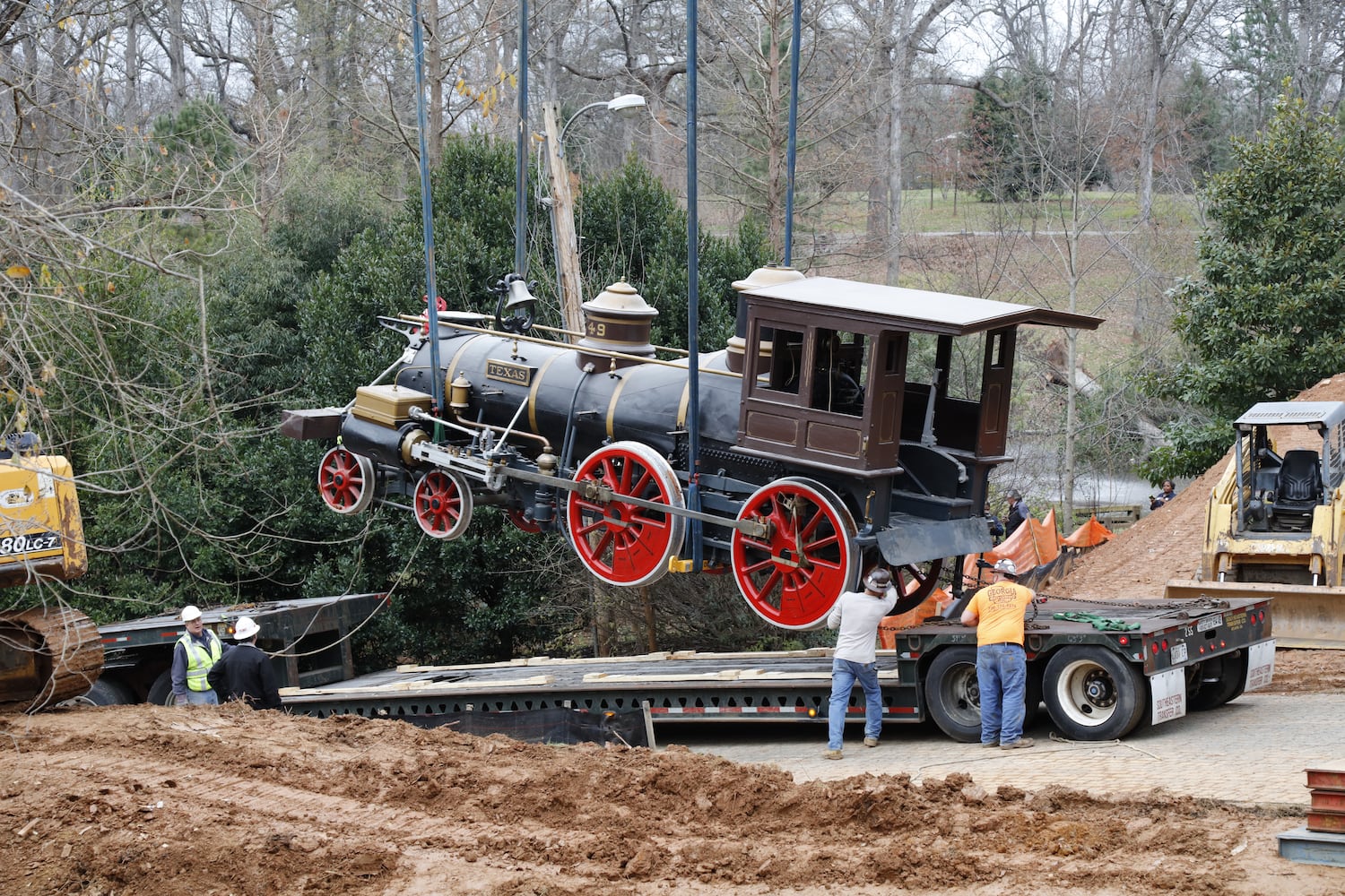 The locomotive, Texas, a historic engine.