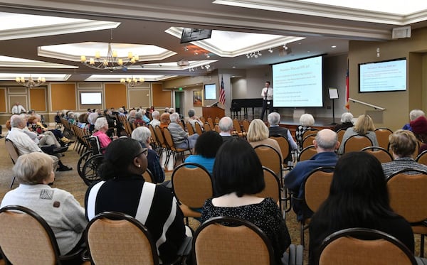 About 200 Lenbrook residents, staff and family members attended a town hall on coronavirus at the Atlanta facility on Thursday. Industry leaders have ramped up efforts to prevent infections from spreading at long term care homes after a deadly coronavirus outbreak at a Seattle-area home. HYOSUB SHIN / HYOSUB.SHIN@AJC.COM