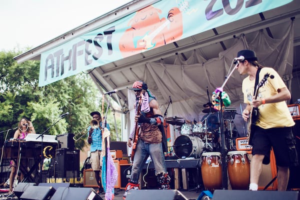 A view of the AthFest main stage during the 2014 event. The festival runs this Friday, June 24 through Sunday, June 26. 
Courtesy of AthFest Educates/Connelly Crowe