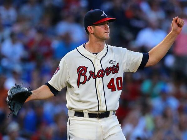 Wood plays the game with passion and shows plenty of emotion on the mound at times. (AJC photo/Curtis Compton)