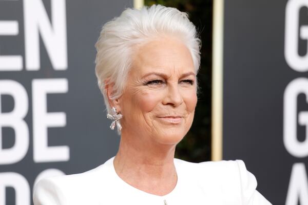 Jamie Lee Curtis arriving at the 76th Golden Globes at the Beverly Hilton Hotel in Beverly Hills, Calif., on Jan. 6, 2019. (Jay L. Clendenin/Los Angeles Times/TNS)