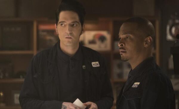 David Dastmalchian (left) and T.I. are the goofy members of the X-Con security team in "Ant-Man and the Wasp." Photo: Marvel Studios