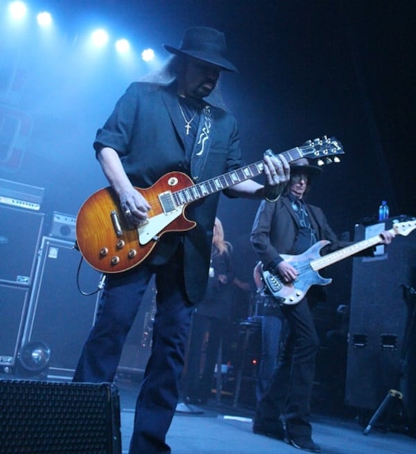  Gary Rossington (and bassist Keith Christopher) of Lynyrd Skynyrd. Photo: Melissa Ruggieri/AJC