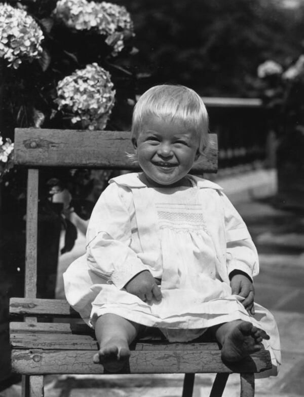 Prince Philip of Greece, later Duke of Edinburgh, as a toddler, July 1922. (Photo by Hulton Archive/Getty Images)