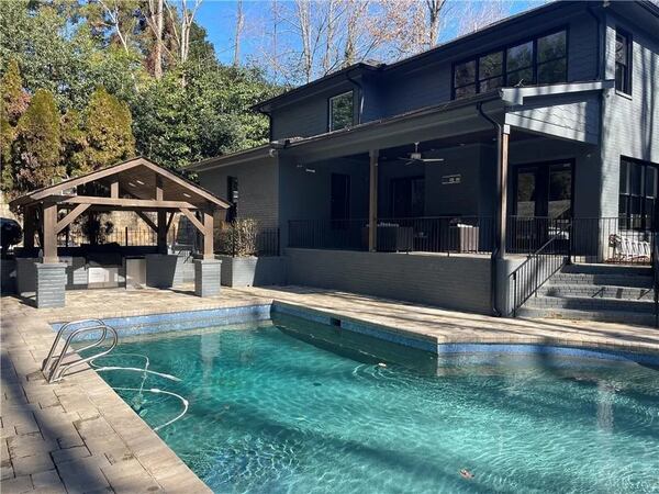 Josef Martinez's outdoor pool at his Sandy Springs home on sale for $2.1 million. PALMERHOUSE PROPERTIES