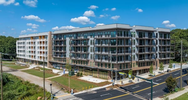 The exterior of Boulevard at Grant Park development along the Southside Beltline. / Courtesy of Mellow Mushroom