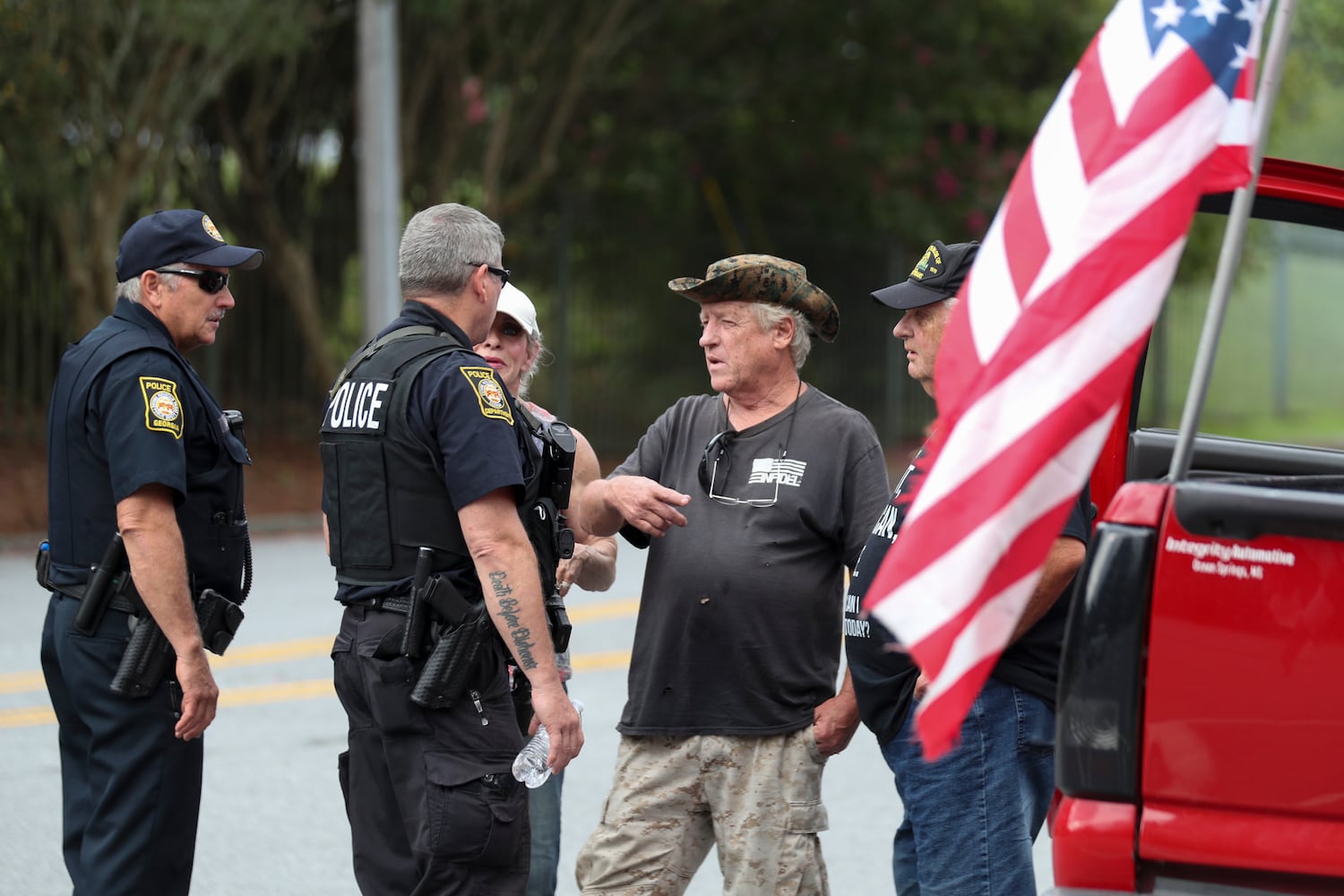 Stone mountain protest