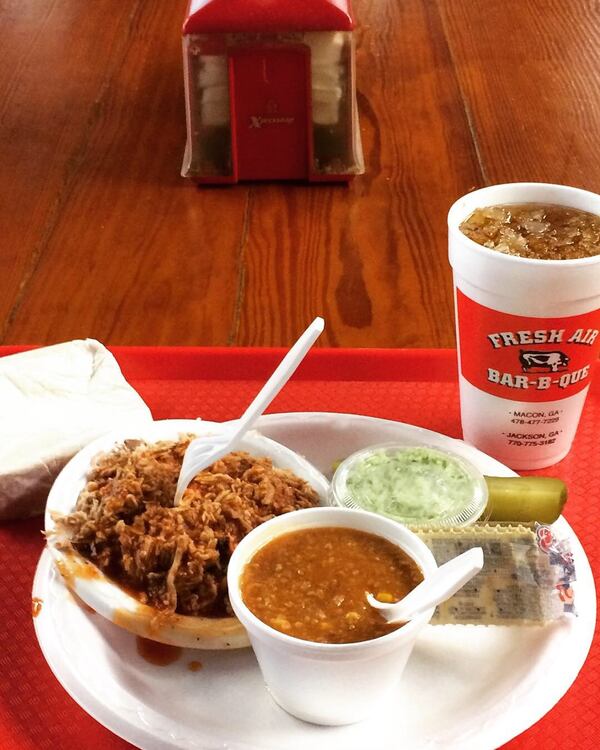 The deluxe plate at Fresh Air Barbecue in Jackson. CONTRIBUTED BY WENDELL BROCK