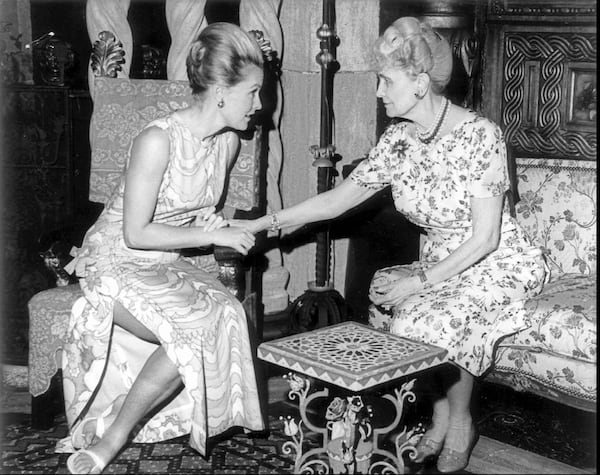 Marjorie Merriweather Post’s daughter, Dina Merrill, was photographed with Post at Mar-a-Lago. Photo by Mort Kay, courtesy Mort Kay Studios