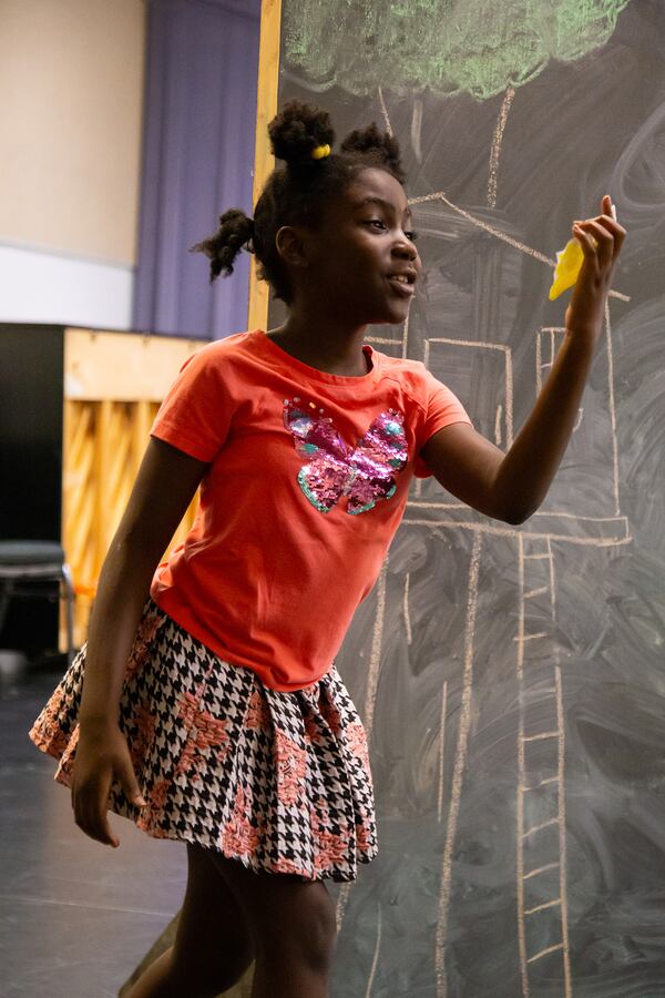 A camper at the Alliance Theatre rehearses her lines. Photo: Courtesy of the Alliance Theater / Sydney Lee