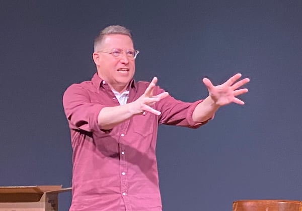 Storyteller Charles Parrott, a professor at Kennesaw State University, will perform his one-man show "Nebraska Backward" at the Atlanta Fringe Festival.
(Courtesy of Atlanta Fringe Festival)