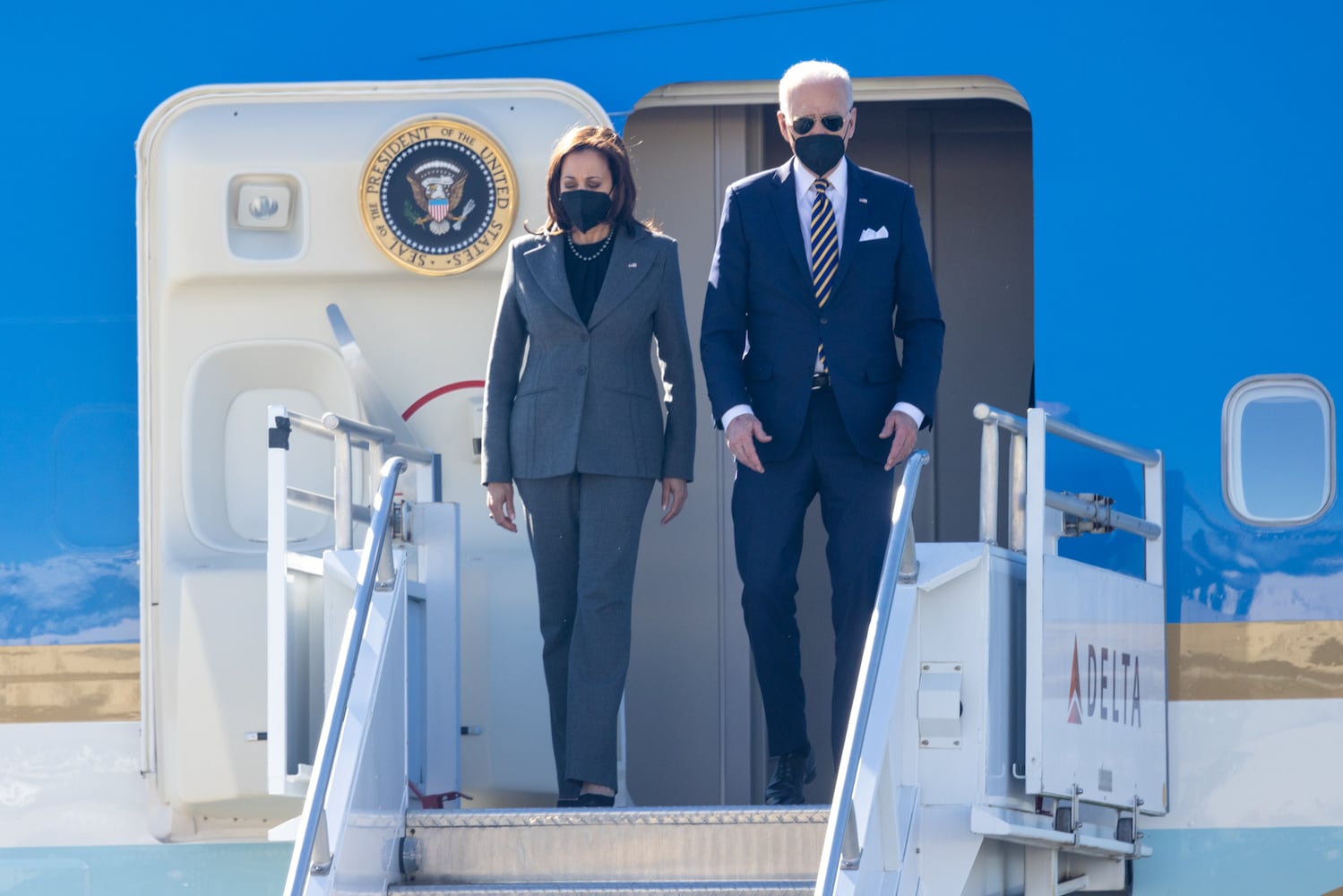 Biden & Harris Air Force One Arrival