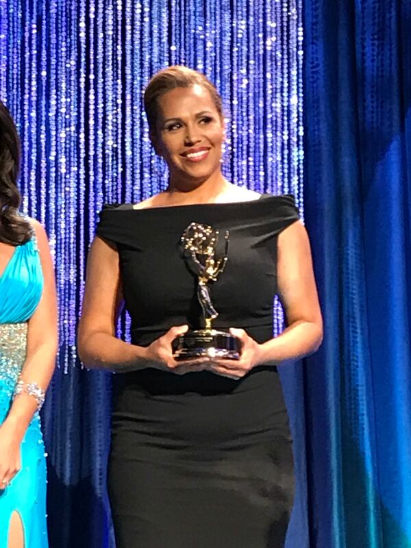  Jovita Moore wins her first best anchor Emmy after five tries. CREDIT: Rodney Ho/rho@ajc.com