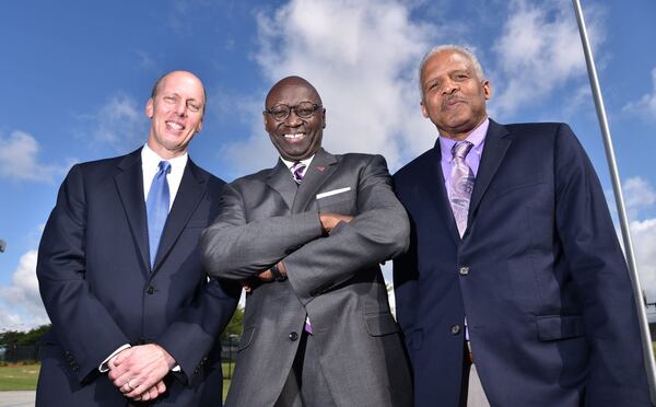 From left, Tom Nissalke, planning director; Roosevelt Council, general manager; and Frank Rucker, assistant general manager for the Planning and Development division, at Hartsfield-Jackson. They are key players in managing the airport’s $6 billion long-range expansion and modernization. 