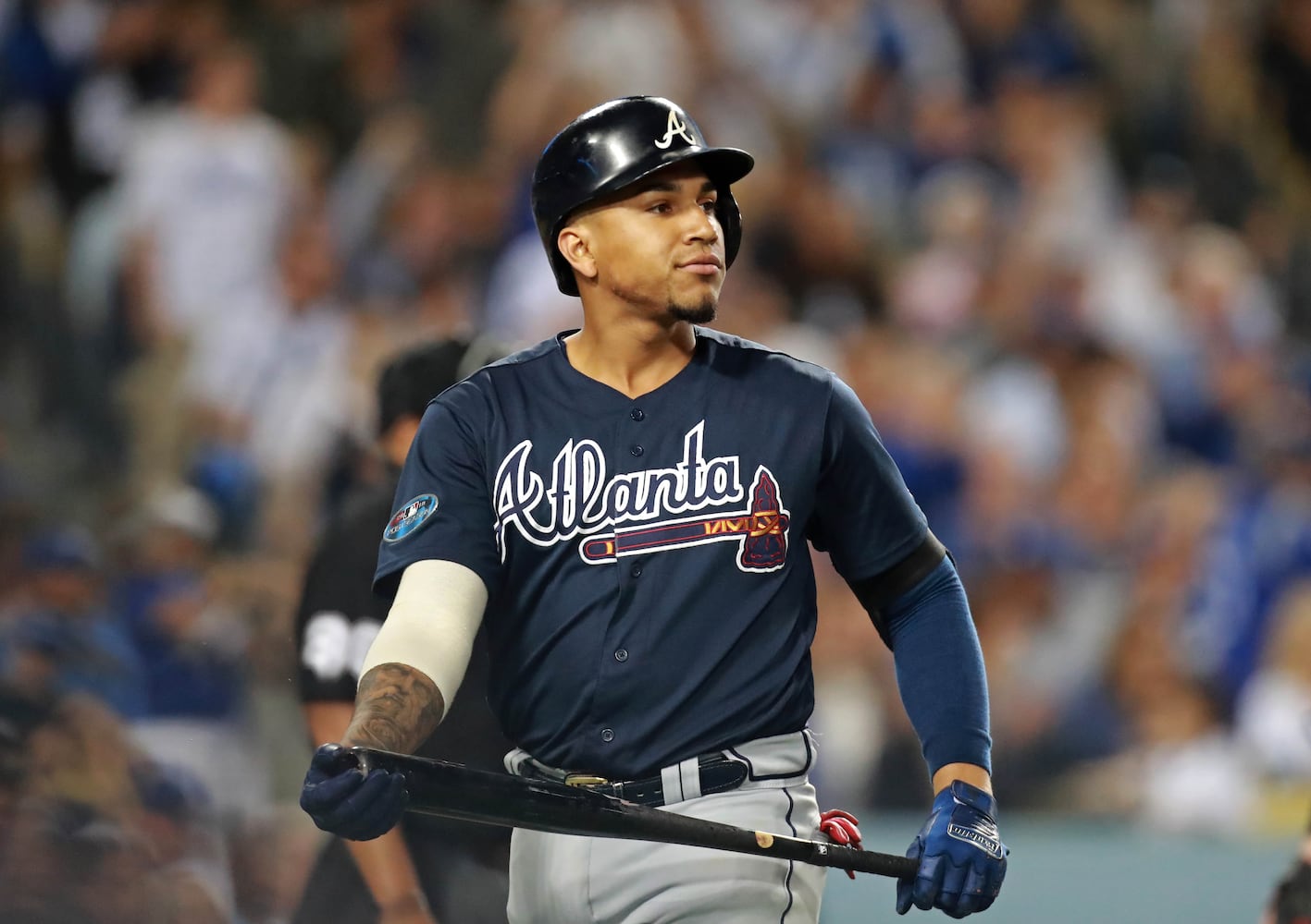 Photos: Braves fall behind Dodgers in playoffs opener