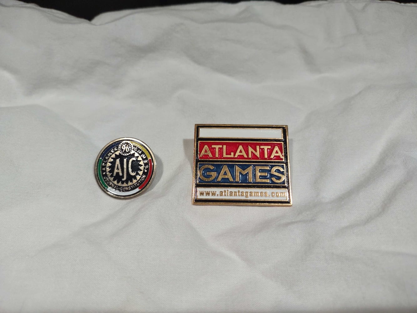 Pins from the 1996 Atlanta Games