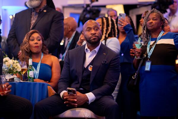 Former special prosecutor Nathan Wade attends the primary victory party for Fulton County District Attorney Fani Willis in Buckhead on Tuesday, May 21, 2024 (Ben Hendren for the Atlanta Journal-Constitution)