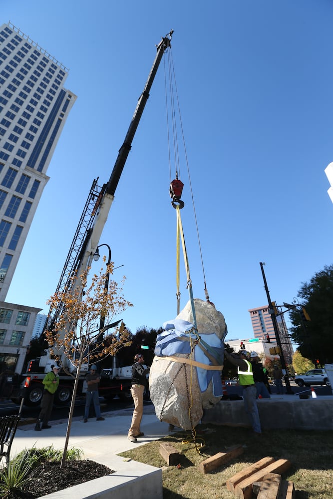 Art installation on Peachtree Street