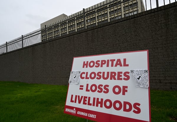 Exterior of Atlanta Medical Center in the city's Old Fourth Ward on Wednesday, April 26, 2023. Wellstar closed this location of Atlanta Medical Center on Nov. 1, 2022.  (Hyosub Shin / Hyosub.Shin@ajc.com)