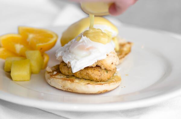 Bourbon Street Grille's "Crab Cake Benedict"