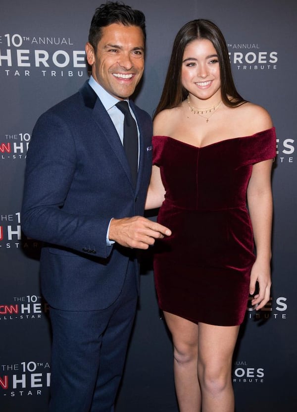 Mark Consuelos and Lola Grace Consuelos attend the 10th Annual CNN Heroes: An All-Star Tribute at the American Museum of Natural History on Sunday, Dec. 11, 2016, in New York. 