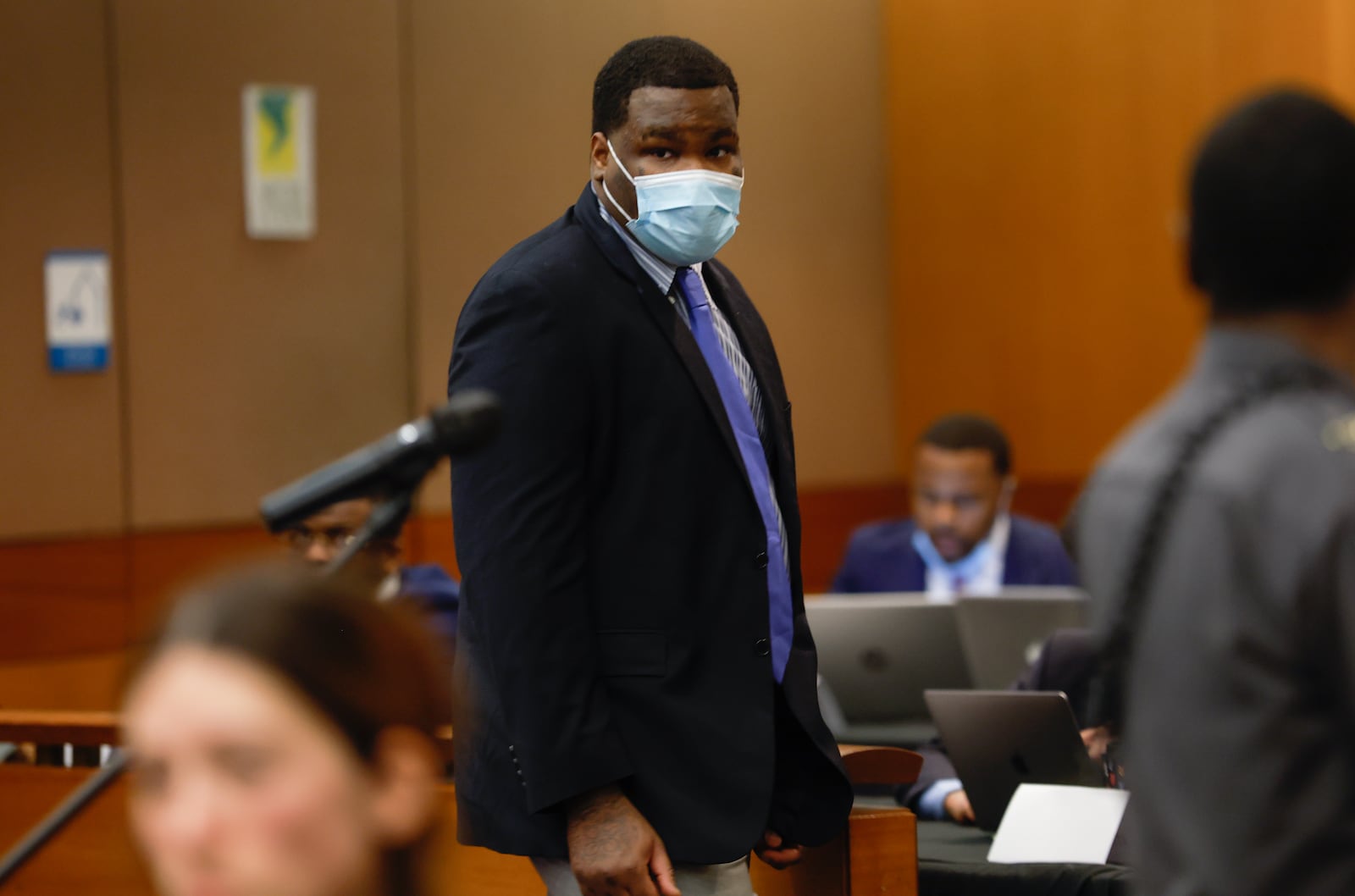 Christian Eppinger, a defendant in YSL/Young Thug trial appears in court for jury selection at Fulton County Courthouse on Wednesday, January 4, 2023.  (Natrice Miller/natrice.miller@ajc.com)