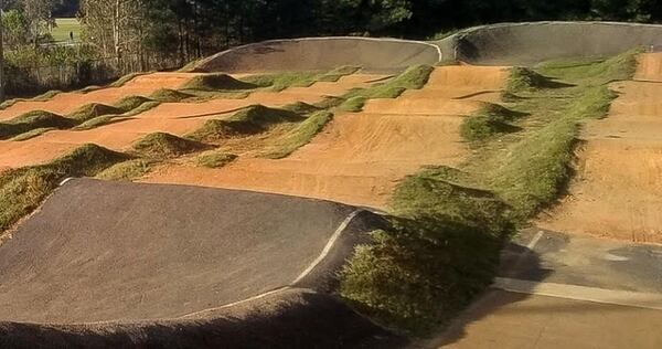 Noonday Park features a BMX track. Courtesy of Cobb County