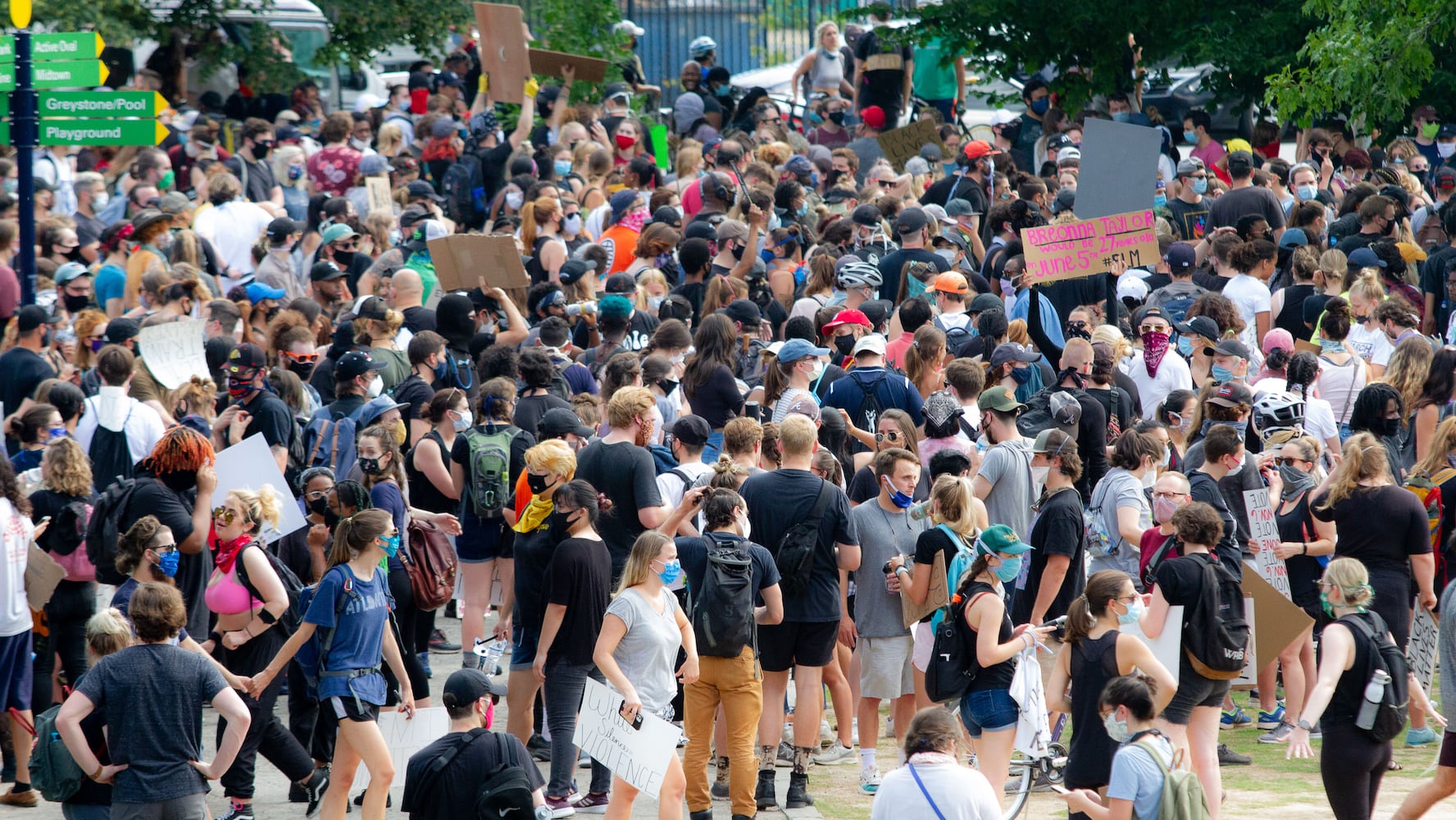 PHOTOS: Protesters gather across metro Atlanta