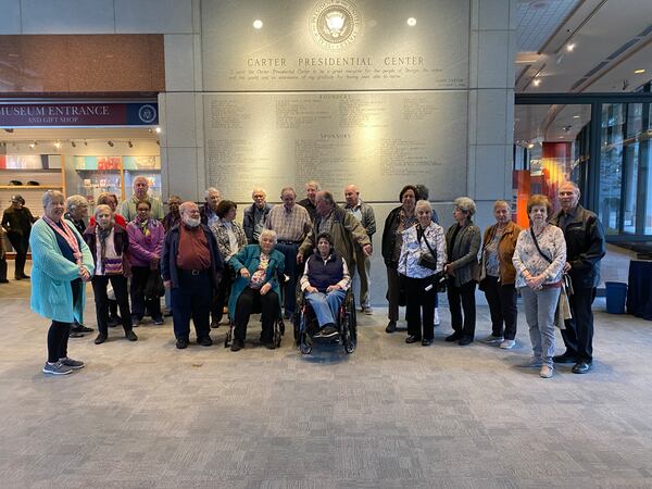 Senior University of Greater Atlanta participants toured The Carter Center in Atlanta recently.